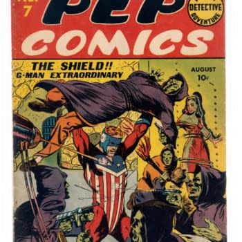 Your Patriotic Superhero vs Hooded Cultists in Pep Comics #7 From 1940