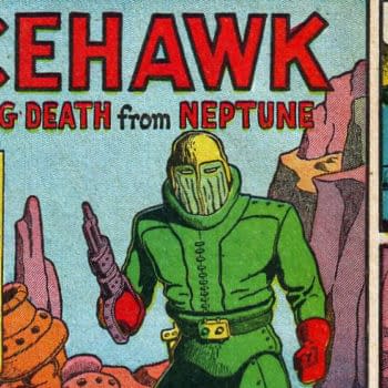 Target Comics #5 (Novelty Press, 1940) featuring Wolverton's Spacehawk.