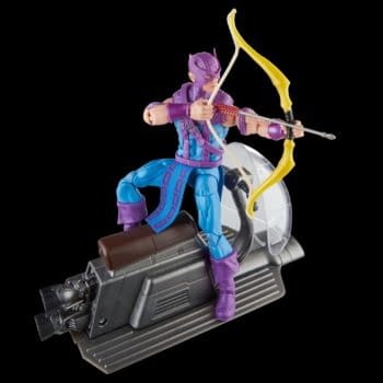 Reach for the Skies with Marvel Legends Hawkeye with Sky-Cycle Set