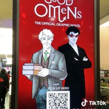 The Good Omens Kickstarter Ad At MCM London Comic Con