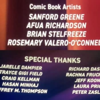 Comic Creator Credits In Spider-Man: Across The Spider-Verse