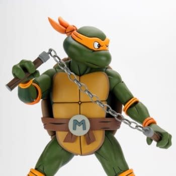 NECA Reveals New Teenage Mutant Ninja Turtles Cartoon 15” Mikey 