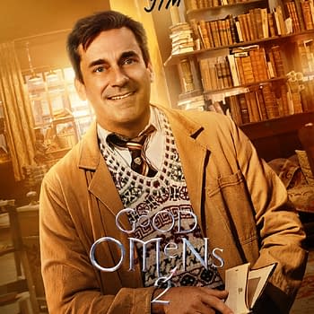 Good Omens 2 Key Art Mini-Teaser Introduces Jon Hamms&#8230 Jim