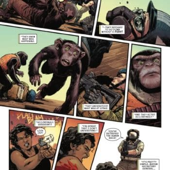 Interior preview page from PLANET OF THE APES #4 JOSHUA CASSARA COVER