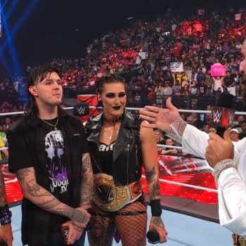 Damian Priest, Dominik Mysterio, Rhea Ripley, and Seth Rollins appear on WWE Raw