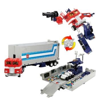 Transformers Missing Link C-01 Optimus Prime with Trailer Rolls Out