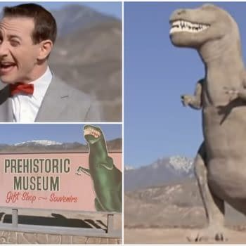 Pee-Wee: Cabazon Dinosaurs Mr. Rex Painted for Paul Reubens Tribute