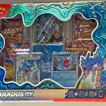 Pokémon TCG Reveals Full Art Tera Gyarados ex Premium Collection