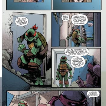 Interior preview page from TMNT x Stranger Things #2
