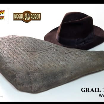 Bring Home the Grail Tablet from Indiana Jones with Regal Robot