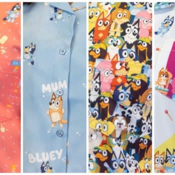 Oh, Biscuits! Bluey Has Arrived at RSVLTS For A New Button-Down Series