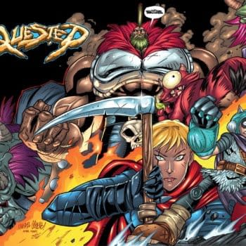 Cover image for QUESTED VOL 2 #1 CVR D CALERO BATTLE CHASERS HOMAGE