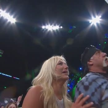 Brooke Hogan and Hulk Hogan at TNA Lockdown 2013