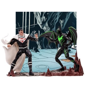 It's Batman Beyond vs Justice Lord Superman with McFarlane Toys