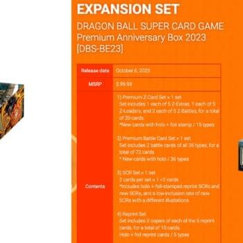 Dragon Ball Super Card Game 2023 Anniversary Box: Full Set Details