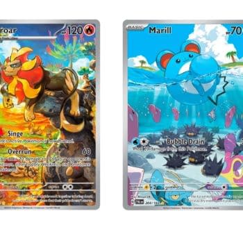 The Cards of Pokémon TCG: Paldea Evolved Part 40: Pyroar & Marill