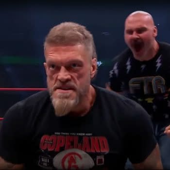 Adam Copeland continues to betray WWE while FTR Bald encourages him on AEW Collision.