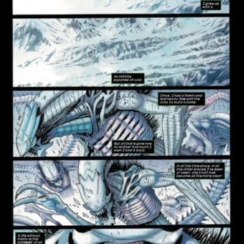 Interior preview page from ALIEN #1 JAVIER FERNANDEZ COVER