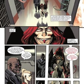Interior preview page from DARK X-MEN #4 STEPHEN SEGOVIA COVER