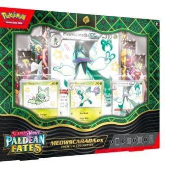 Pokémon TCG Paldean Fates Product Reveal: Meowscarada ex Collection