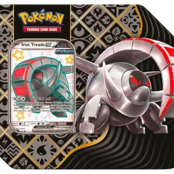 Pokémon TCG Paldean Fates Product Reveal: Shiny Iron Treads ex Tin