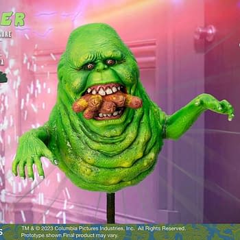 Slimer Works Up an Appetite with New Ghostbusters Statue from Star Ace