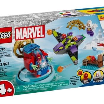 It’s Green Goblin versus Spider-Man and Ghost-Spider with LEGO