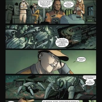 Interior preview page from ALIEN #2 JAVIER FERNANDEZ COVER
