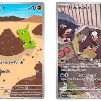 Cards of Pokémon TCG: Obsidian Flames Part 29: Houndour Illustration