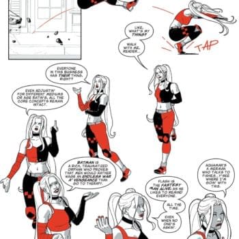 Interior preview page from Harley Quinn: Black + White + Redder #6