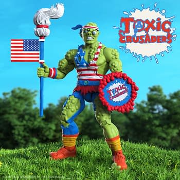 Toxic Crusader Vintage Toy America Toxie Figure Revealed by Super7