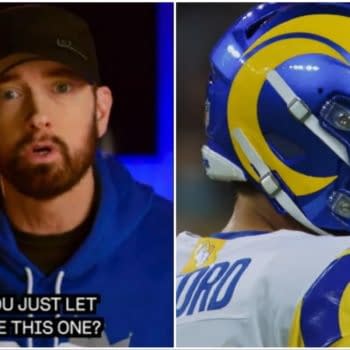 Eminem, Detroit Lions Fans Need "Favor" From LA Rams QB Matt Stafford