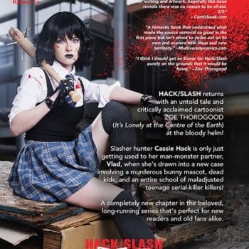 Zoe Thorogood As Cassie Hack On The Back Of Hack/Slash Collection