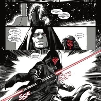 Interior preview page from STAR WARS: DARTH MAUL - BLACK, WHITE, AND RED #1 ALEX MALEEV COVER