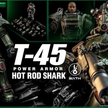 Fallout 1/6 T-45 Hot Rod Shark Power Armor Arrives from threezero