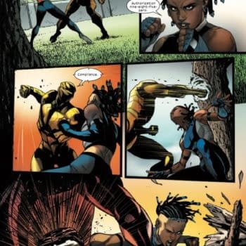 Interior preview page from ULTIMATE BLACK PANTHER #3 STEFANO CASELLI COVER