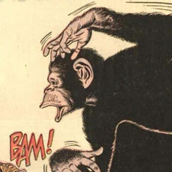 Detective Chimp's debut in Adventures of Rex the Wonder Dog #4 (DC, 1952).