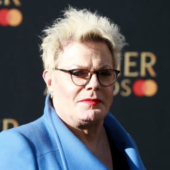 Eddie Izzard attends The Olivier Awards 2023 at the Royal Albert Hall in London, England, photo by Fred Duval/Shutterstock.com.