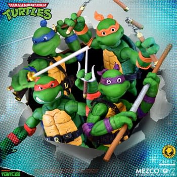 Mezco Toyz Unveils New Animated Teenage Mutant Ninja Turtles 4-Pack