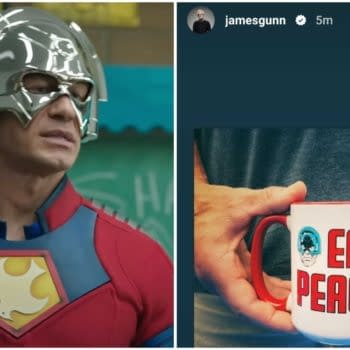 Peacemaker S02: James Gunn Checks In From Filming (We Need That Mug)