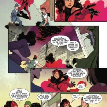 Interior preview page from SCARLET WITCH #1 RUSSELL DAUTERMAN COVER
