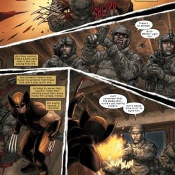 Interior preview page from WOLVERINE: BLOOD HUNT #1 BEN HARVEY COVER