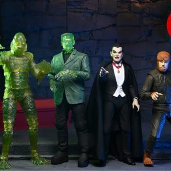 Universal Monsters Crypt Club 4-Pack NECAStore Exclusive Unveiled