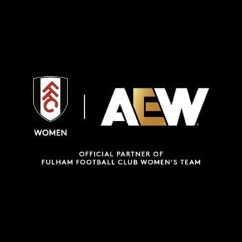 A graphic produced by AEW and Fullham Football Club to promote their newly announced partnership.