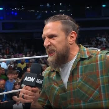 Bryan Danielson cuts a promo on AEW World Champion Swerve Strickland on AEW Dynamite 8/21/2024 ahead of their title vs. career match at AEW All In.