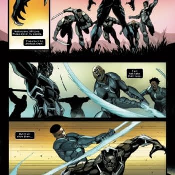 Interior preview page from ULTIMATE BLACK PANTHER #7 STEFANO CASELLI COVER