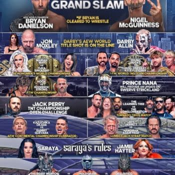 AEW Dynamite: Grand Slam and AEW Collision: Grand Slam promo graphic