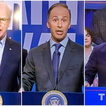 SNL 50 Sees Gaffigan as Walz, Samberg as Doug Emhoff, Yang as Vance