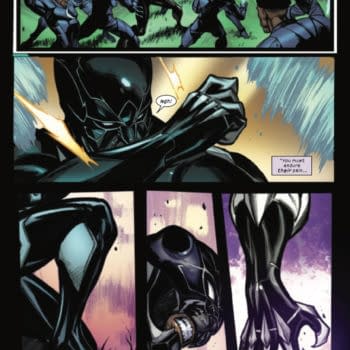 Interior preview page from ULTIMATE BLACK PANTHER #8 STEFANO CASELLI COVER