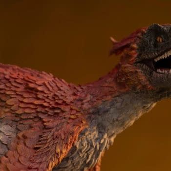 Iron Studios Debuts New Jurassic World: Dominion Pyroraptor Statue 